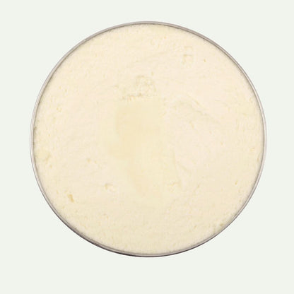 Macro close-up of Dewy Skin Natural Healing Tallow Balm Sweet Orange texture